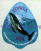 Tonga Humpback Whale Stamp